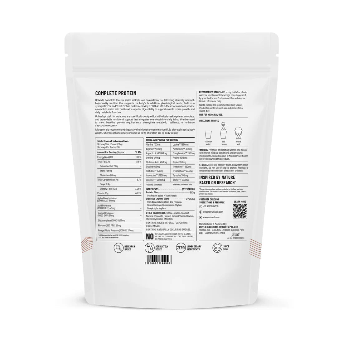 Unived Complete Protein 30 Servings | The Bike Affair