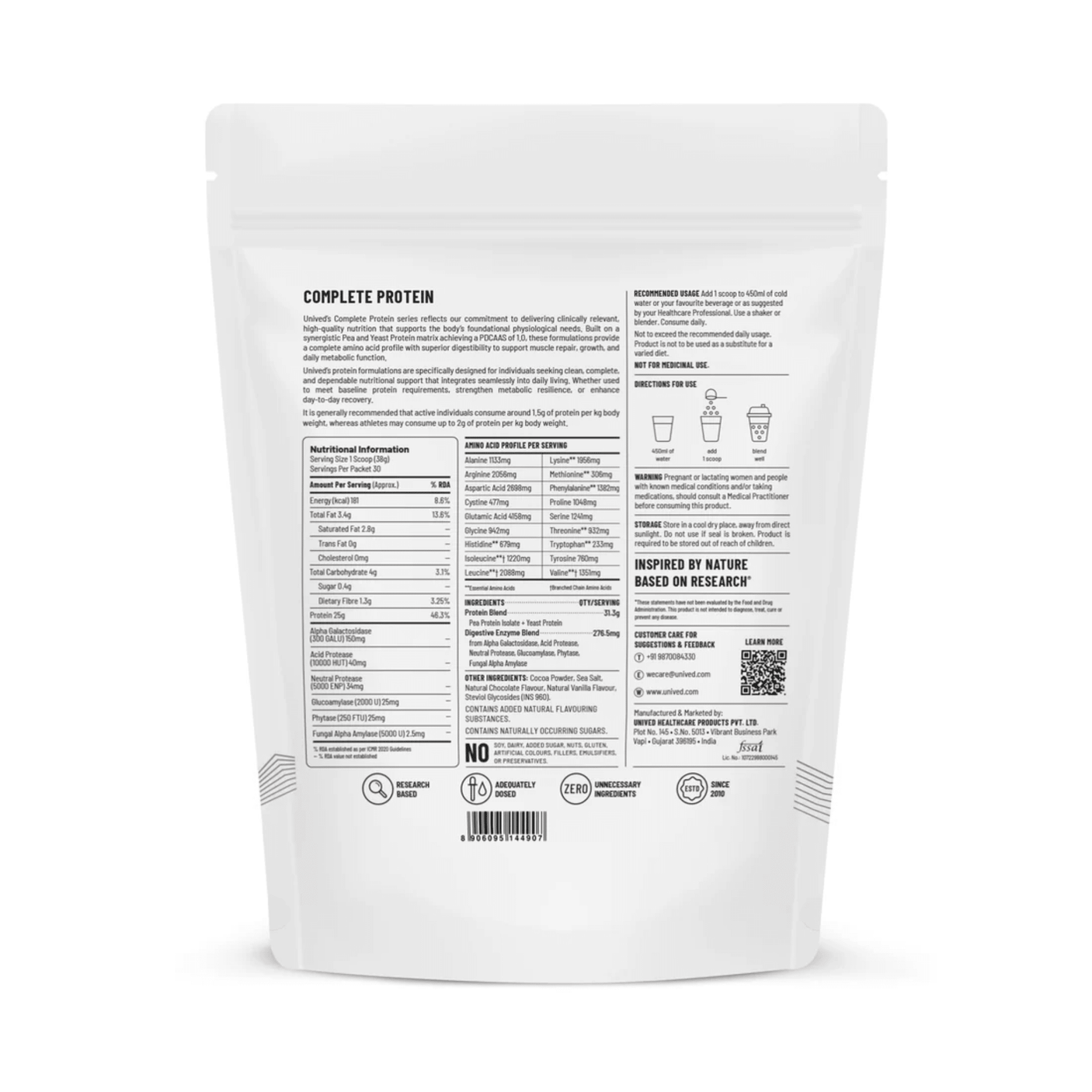 Unived Complete Protein 30 Servings | The Bike Affair
