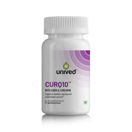 Unived CurQ10 Antioxidant Support Vegan Capsules | The Bike Affair