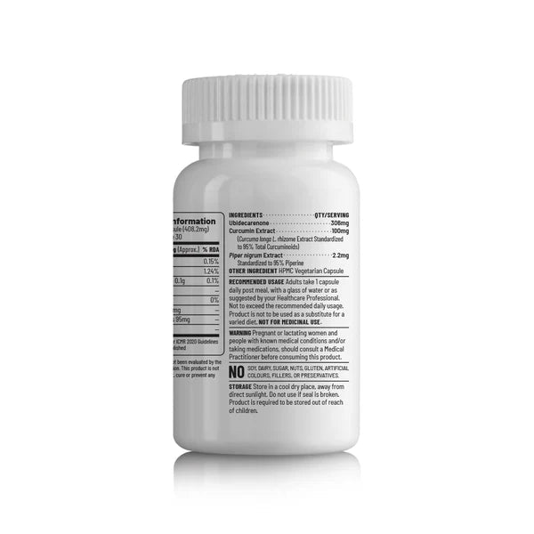 Unived CurQ10 Antioxidant Support Vegan Capsules | The Bike Affair