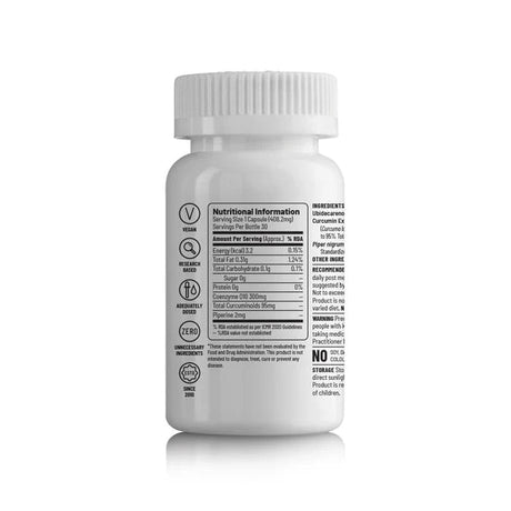 Unived CurQ10 Antioxidant Support Vegan Capsules | The Bike Affair