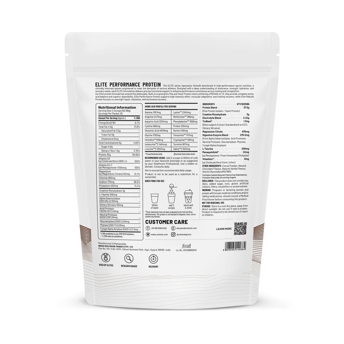 Unived Elite Performance Protein 30 Servings | The Bike Affair