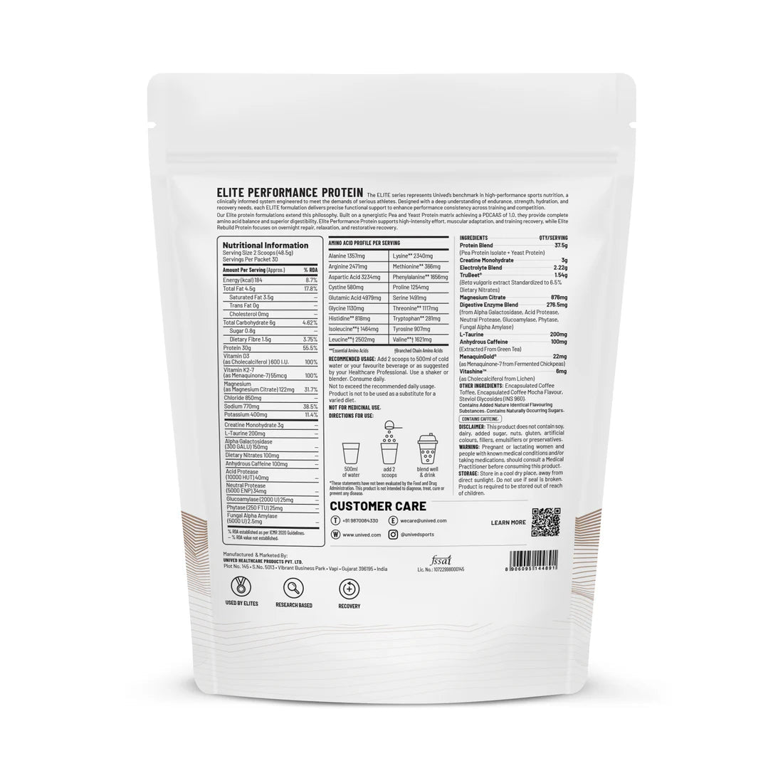 Unived Elite Performance Protein 30 Servings | The Bike Affair