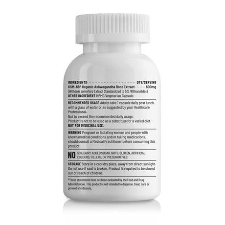 Unived KSM - 66 Organic Ashwagandha Root Extract Capsules | The Bike Affair