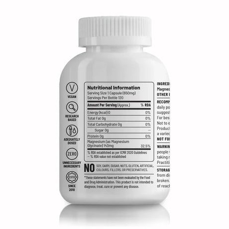 Unived Magnesium Glycinate Chelate Buffered Capsules | The Bike Affair