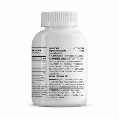 Unived Magnesium Glycinate Chelate Buffered Capsules | The Bike Affair