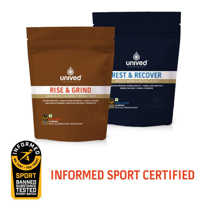 Unived Rise & Grind Protein - 30 Servings | The Bike Affair