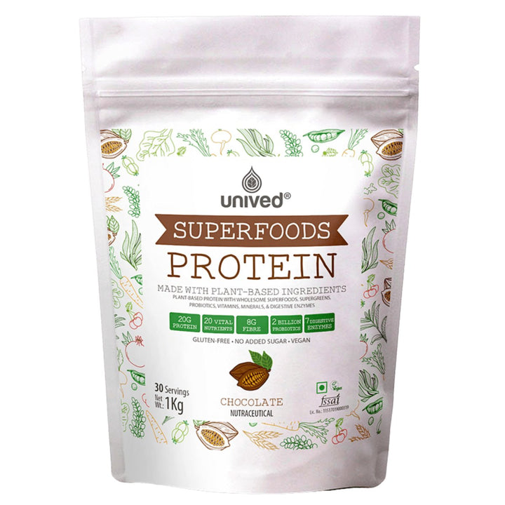 Unived Superfoods Protein Chocolate-30 Servings | The Bike Affair