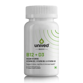 Unived Vegan Basics B12+D3 Capsules | The Bike Affair