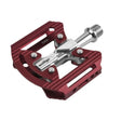 Wellgo C-306 CNC Aluminium Flat Pedals Red | The Bike Affair