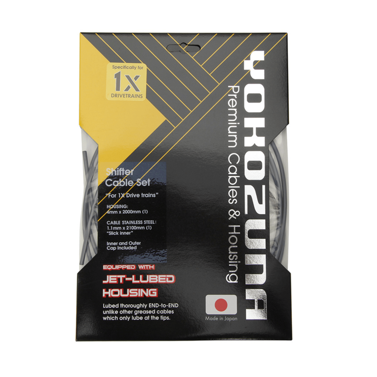 Yokozuna 1x Premium Shifter Cable & Housing Kit | The Bike Affair