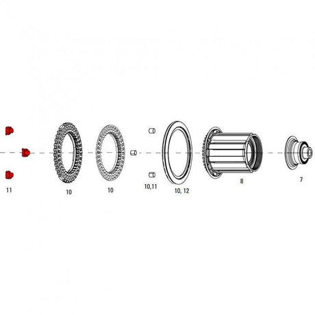 Zipp Wheel Magnet Set For Clutch Rear Cognition NSW Hub | The Bike Affair