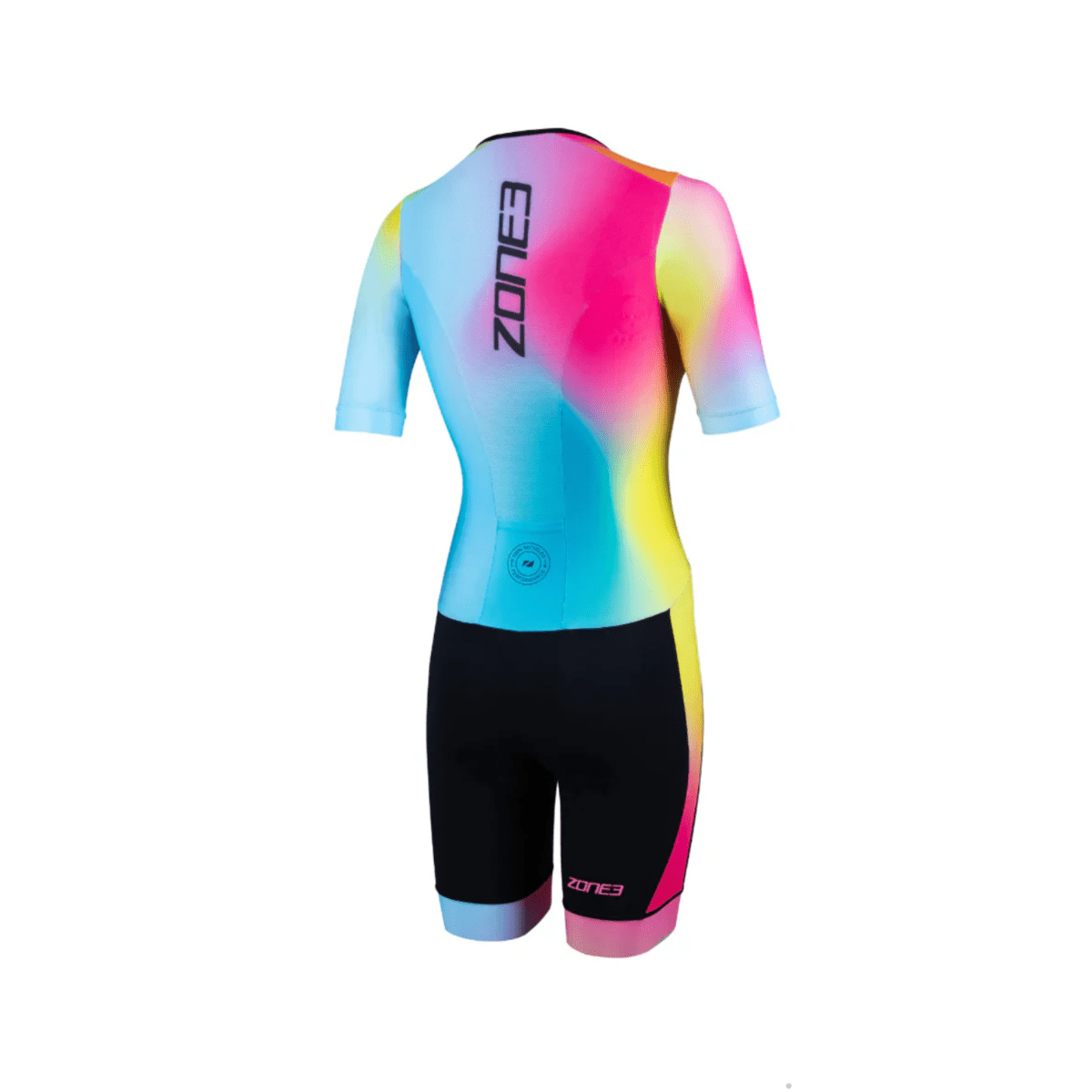 Zone3 Activate+ Women's Short Sleeve Trisuit Neon/Black | The Bike Affair
