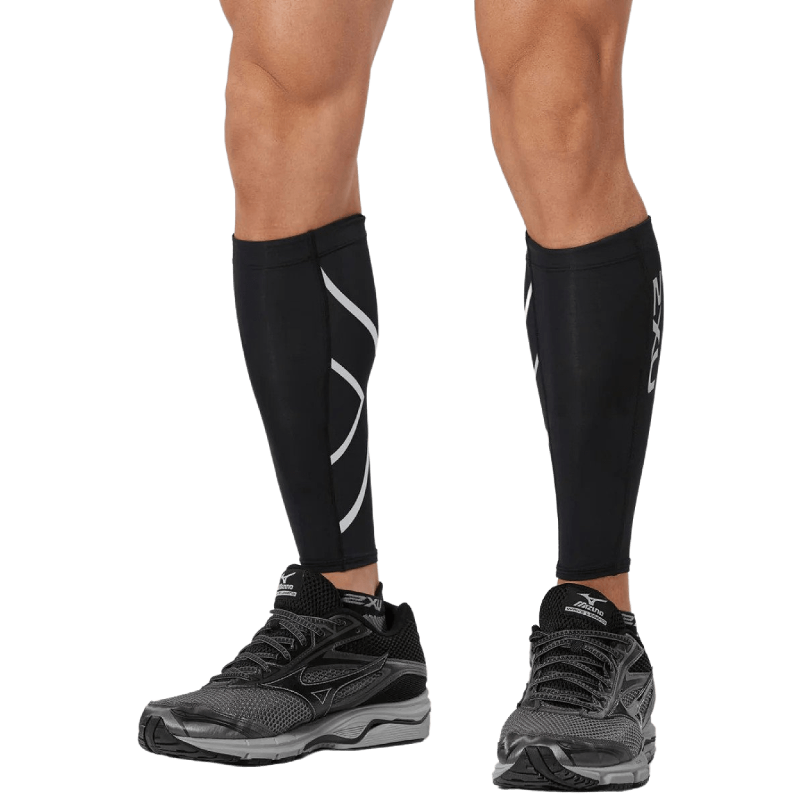 2XU Herren Kompressions-Wadenschoner (Paar) – MCS-Technologie, Schwarz/gold, Größe XXL