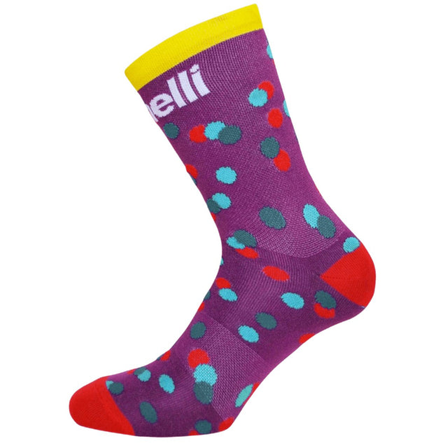 Cinelli Caleido Dots Socks, Purple