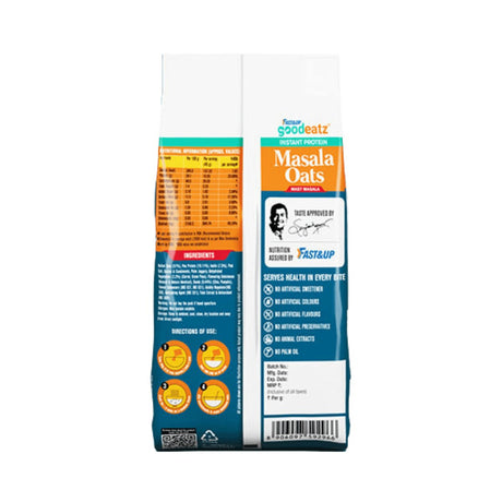 Fast&Up Instant Protein Masala Oats 400gm | The Bike Affair