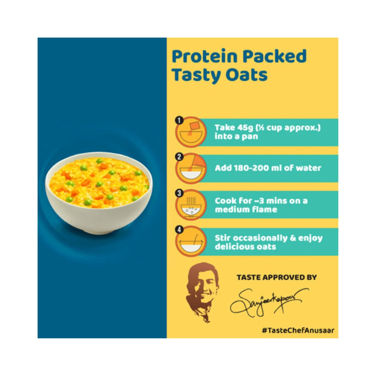 Fast&Up Instant Protein Masala Oats 400gm | The Bike Affair