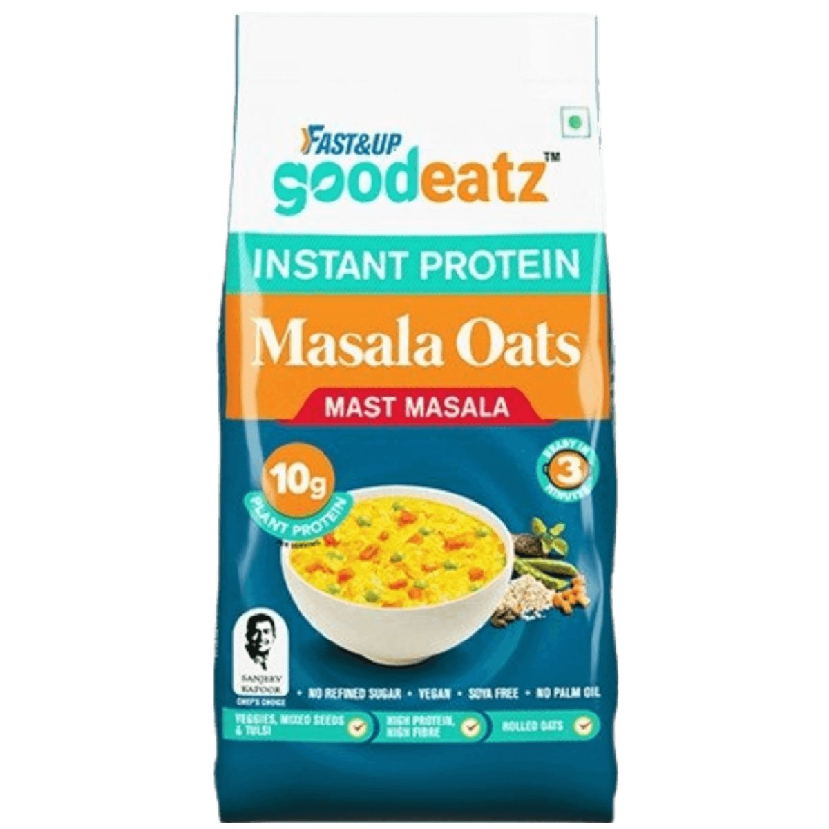 Fast&Up Instant Protein Masala Oats 400gm | The Bike Affair