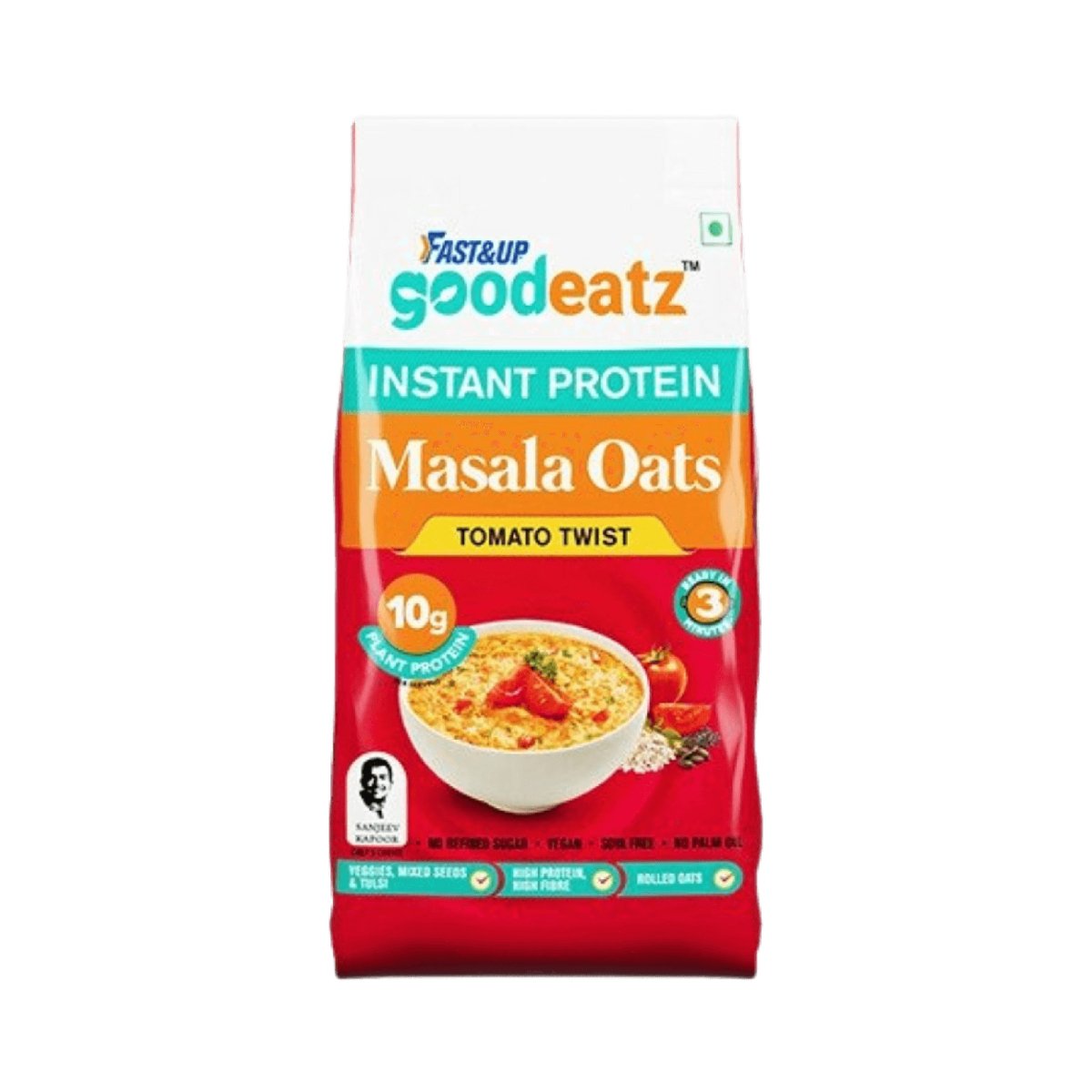 Fast&Up Instant Protein Masala Oats 400gm | The Bike Affair