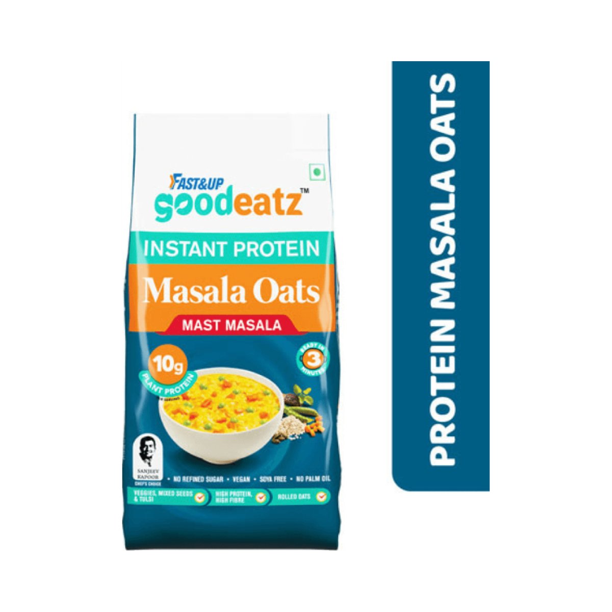 Fast&Up Instant Protein Masala Oats 400gm | The Bike Affair