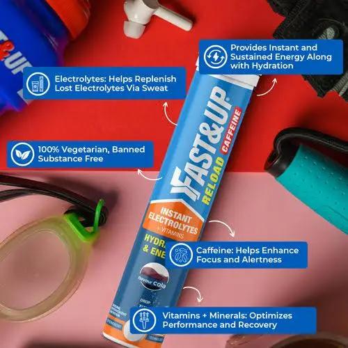 Fast&Up Reload + Caffeine Cola Flavour - Tube of 20 | The Bike Affair