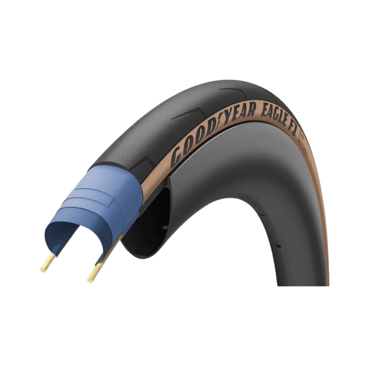 Goodyear EagleF1 Sport 25C Tan Tubeless Complete Tyre | The Bike Affair