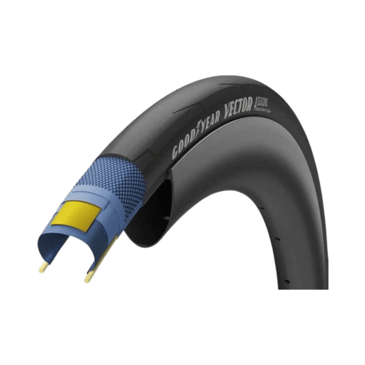 Goodyear Vector 4Seasons 28C Tubeless Complete Tyre | The Bike Affair