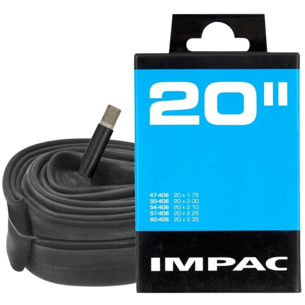Impac AV20 Schrader Valve 20" Tube | The Bike Affair