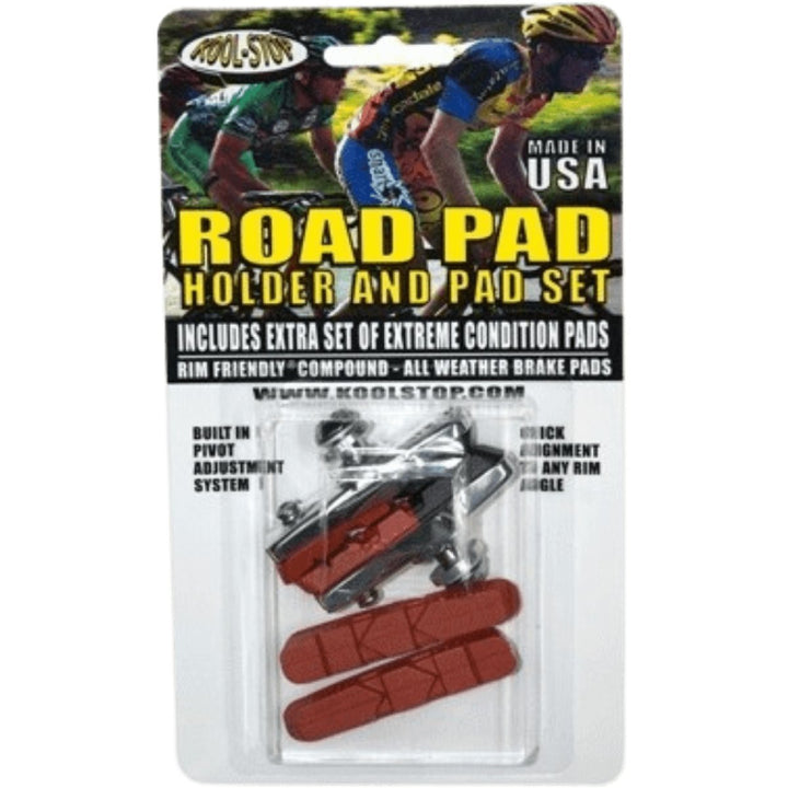 Kool-Stop Dura Road Holder with 2 Pad Sets | The Bike Affair