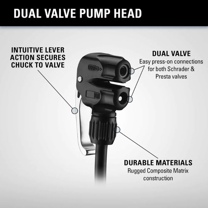 Lezyne Dual Valve Pump Head | The Bike Affair