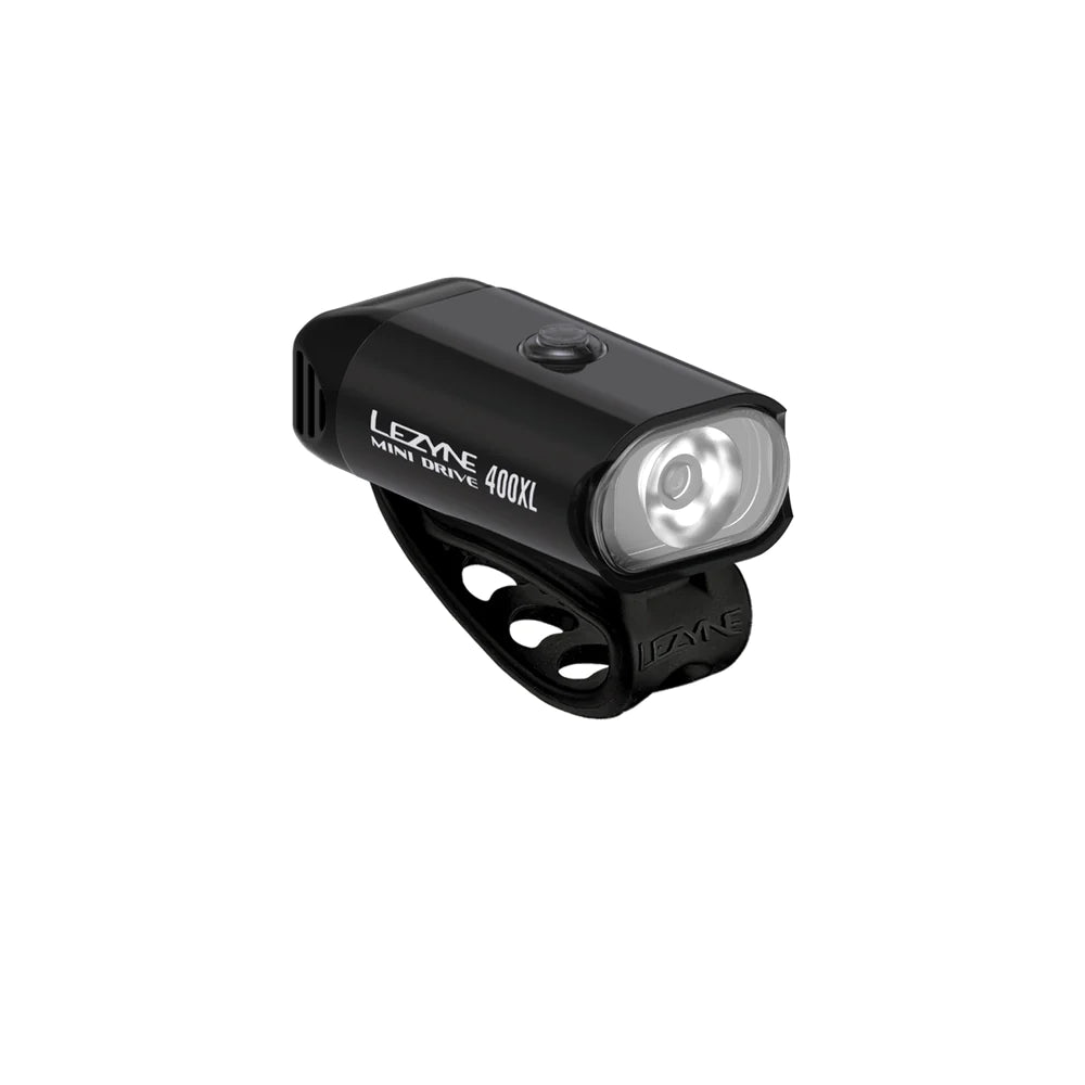 Lezyne Mini Drive 400XL Lumens Black Head Light | The Bike Affair
